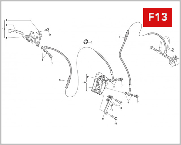 F13 - MASTER CYLINDER FRONT