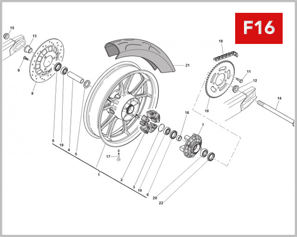 F16 - REAR WHEEL