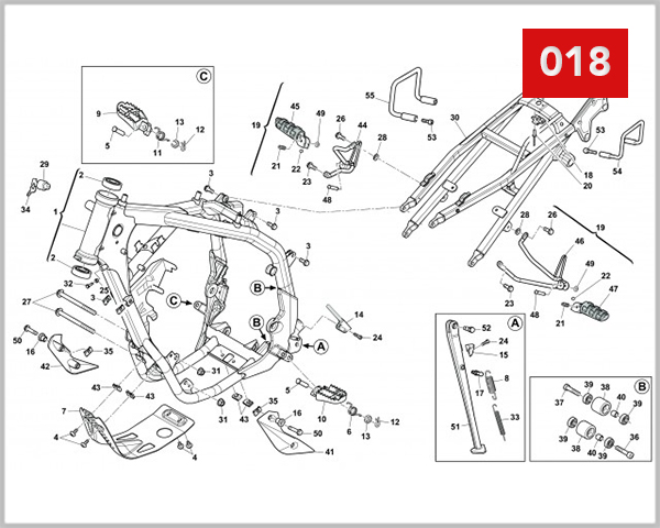 018 - FRAME FOOTREST