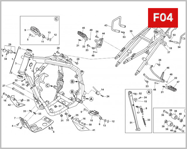F04 - FRAME-FOOTREST