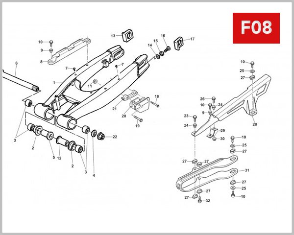 F08 - SWINGARM