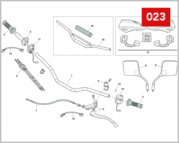 023 - HANDLEBAR AND CONTROLS