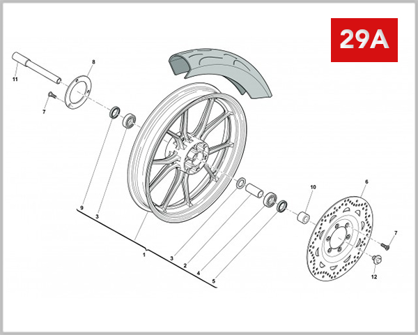 29A - FRONT WHEEL SM 125R