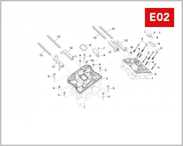 E02 - ROCKER ARM ASSY