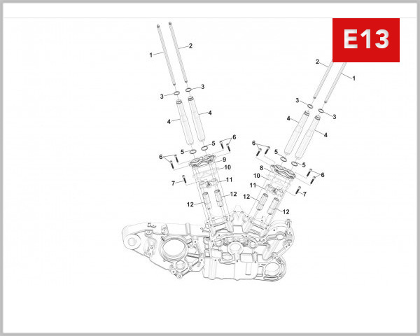 E13 - RIGHT CRANKCASE ASS. 1
