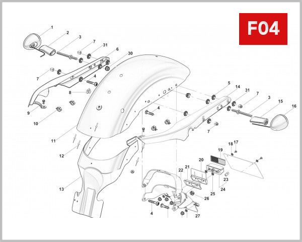 F04 - REAR FENDER ASSY