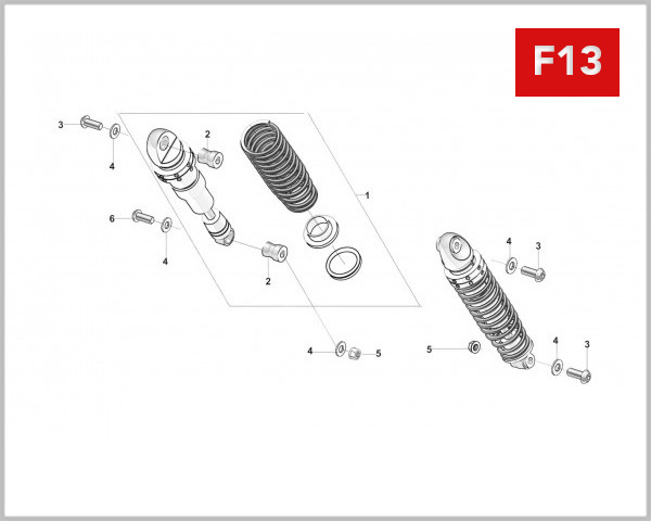 F13 - REAR SHOCK ABSORBER