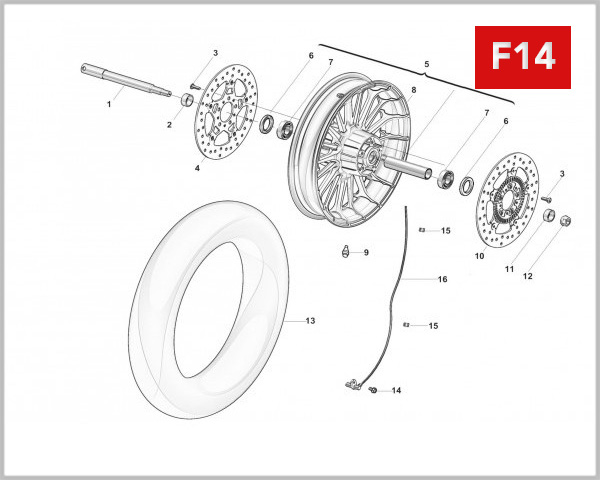 F14 - FRONT WHEEL