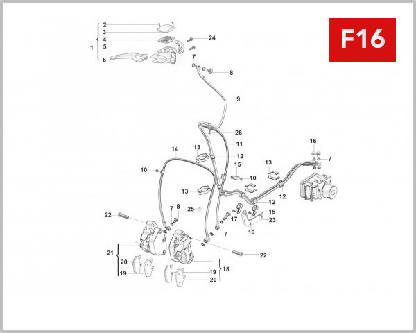 F16 - FRONT BRAKE