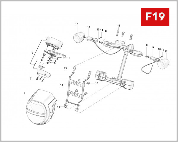 F19 - HEADLAMP & DASHBOARD ASSY