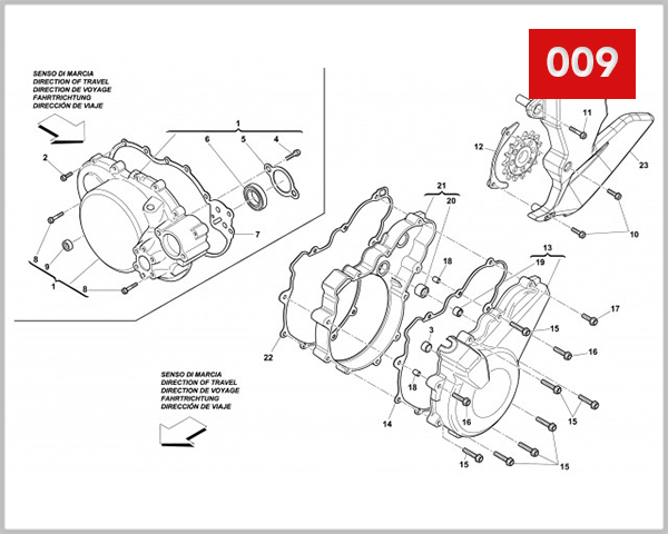 009 - CRANKCASE COVERS