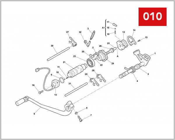 010 - GEARSHIFT MECHANISM