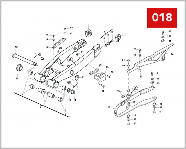 018 - REAR SWING ARM