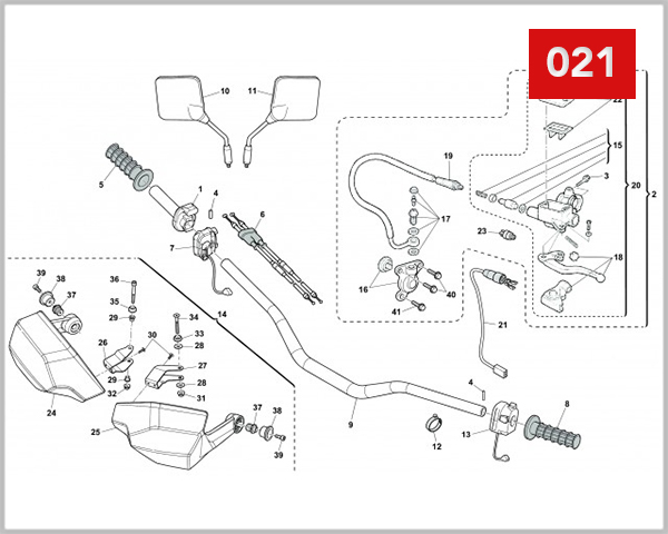 021 - HANDLEBAR AND CONTROLS