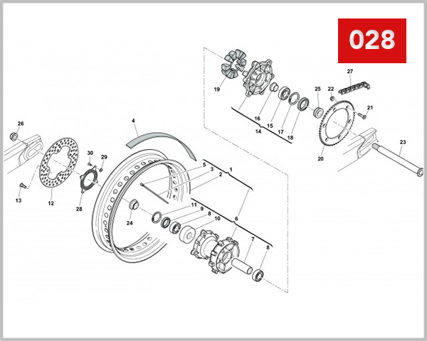 028 - WHEEL REAR SUPERDUAL T