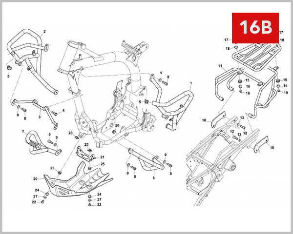 16B - FRAME FOOT RESTS