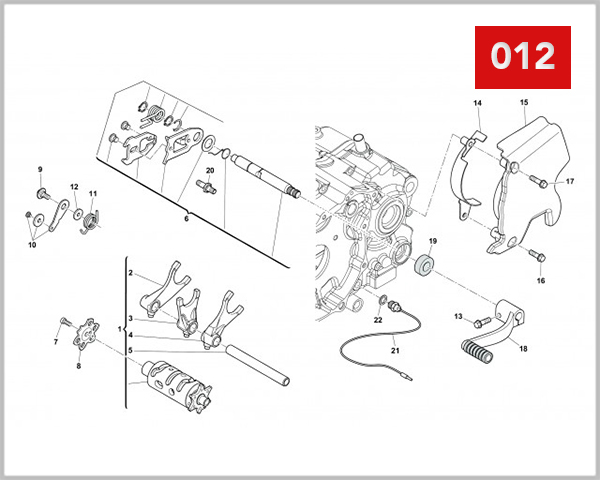 012 - GEARSHIFT MECHANISM