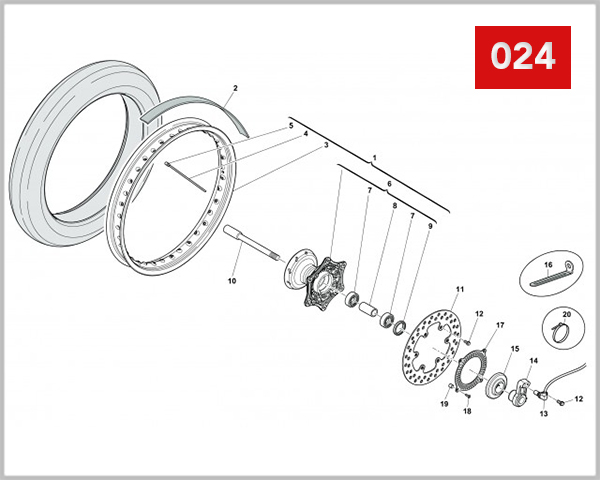 024 - FRONT WHEEL