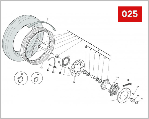 025 - REAR WHEEL
