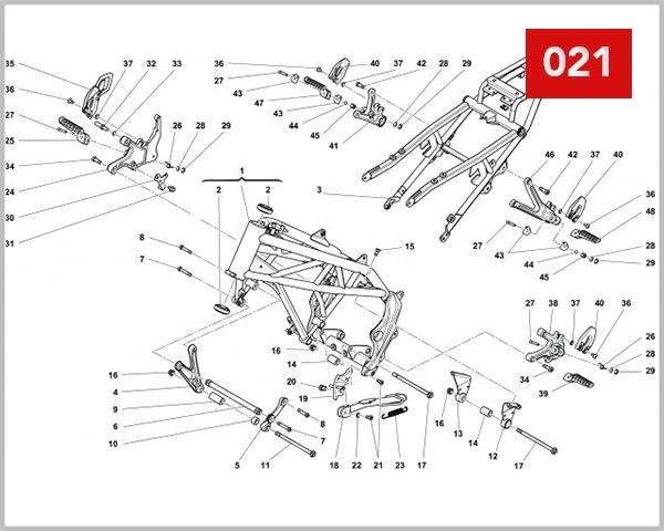021 - FRAME FOOT RESTS