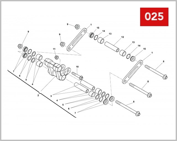 025 - REAR SUSPENSION LINKAGE