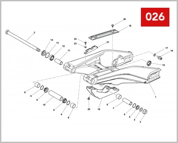 026 - REAR SWINGARM