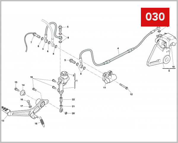 030 - REAR HYDRAULIC BRAKE
