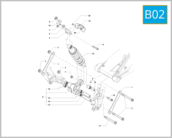 B02 - Rear Shock Absorber