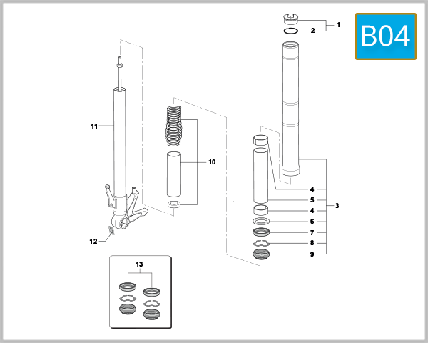 B04 - Right Hand Fork (B3 675)