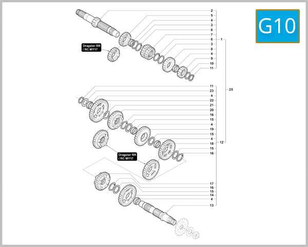 G10 - Change Gear Assembly