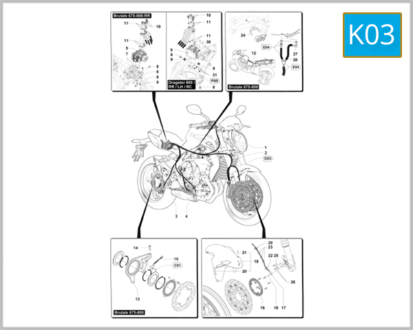 K03 - ABS Braking System (B3 675-800 - Dragster)