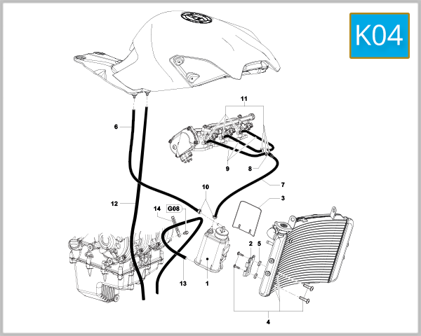 K04 - Carbon Canister Assembly (Dragster MY17)