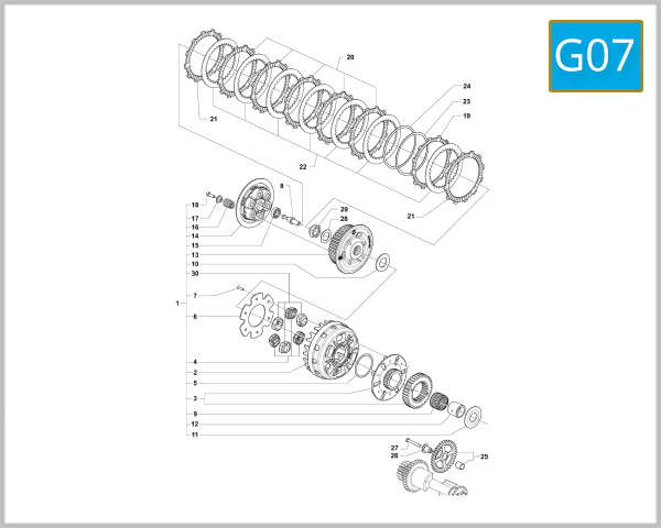 G07 - Clutch (B3 675 MY16-17)