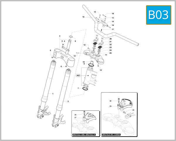 B03 - Front Suspension Assembly