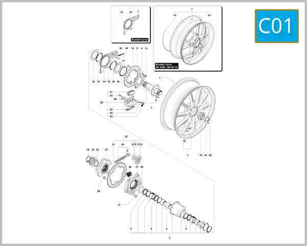 C01 - Rear Wheel Assembly