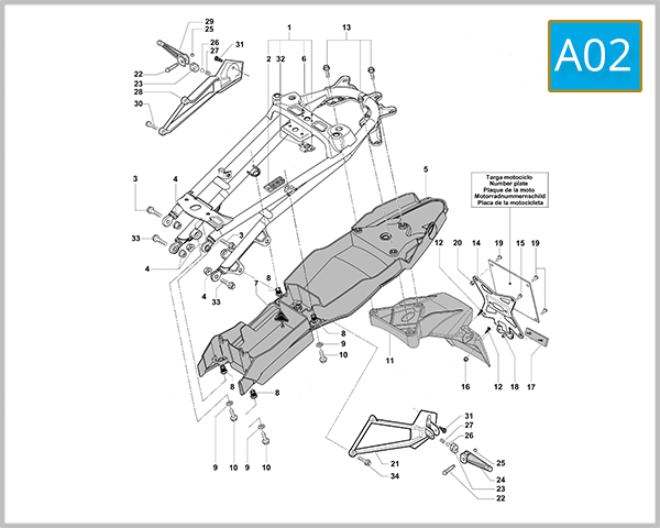 A02 - Rear Frame Assembly
