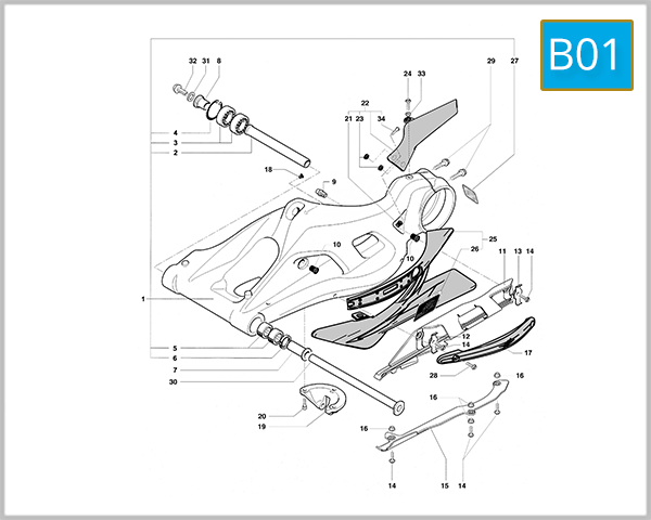 B01 - Swing Arm Assembly