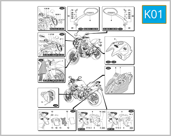 K01 - Versions For Foreign Countries