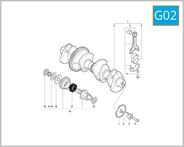 G02 - Crank Shaft Assembly