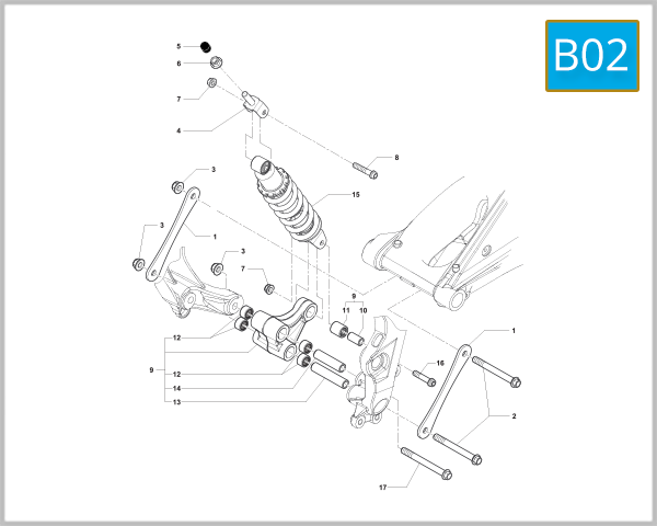B02 - Rear Shock Absorber