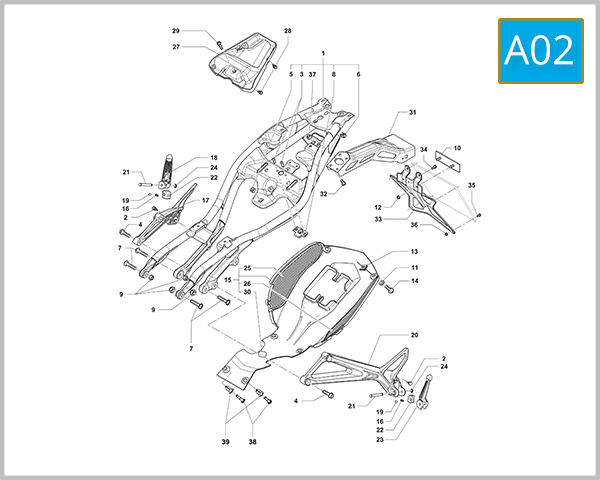 A02 - Rear Frame Assembly