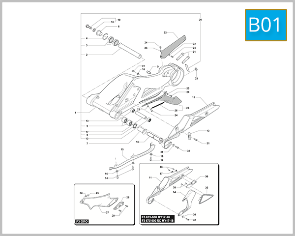 B01 - Swing Arm Assembly
