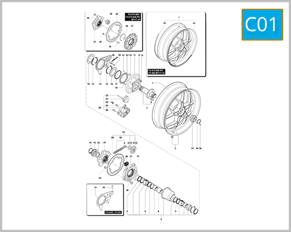C01 - Rear Wheel Assembly