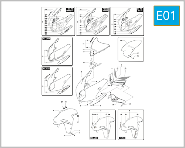 E01 - Cowling Front Fender