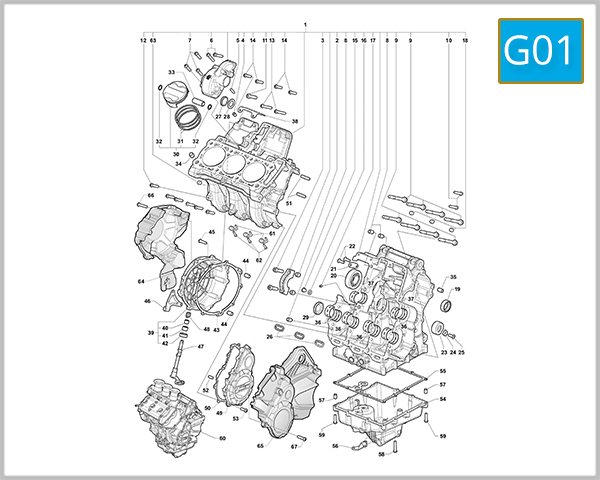 G01 - Cranckase And Cylinder Assembly
