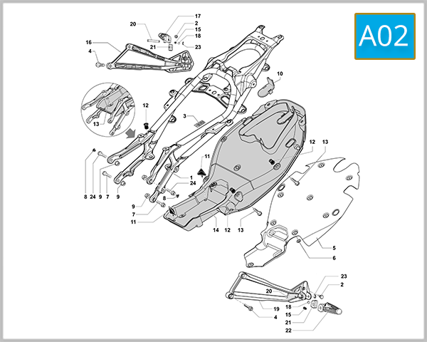 A02 - Rear Frame Assembly