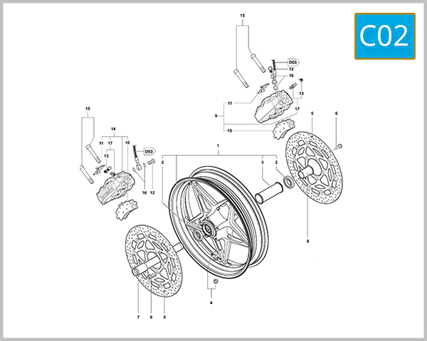 C02 - Front Wheel Assembly