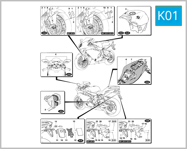 K01 - Versions For Foreign Countries