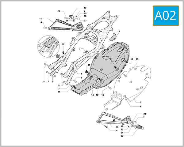 A02 - Rear Frame Assembly