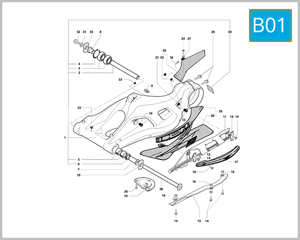 B01 - Swing Arm Assembly